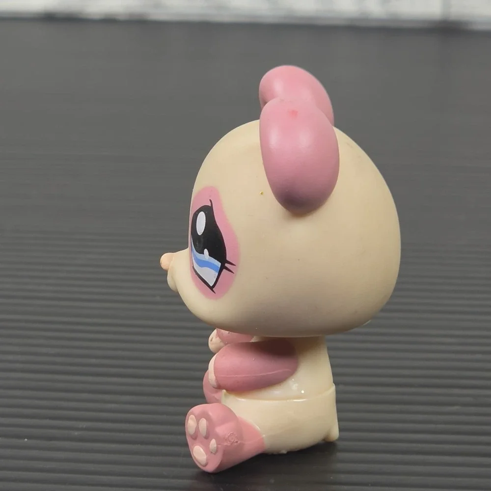 LPS Littlest Pet Shop #1328 Pink Panda Purple Eyes tongue out
